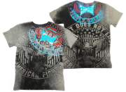  Camiseta Tapout 417018 - Tamanho P Cinza/Preta 